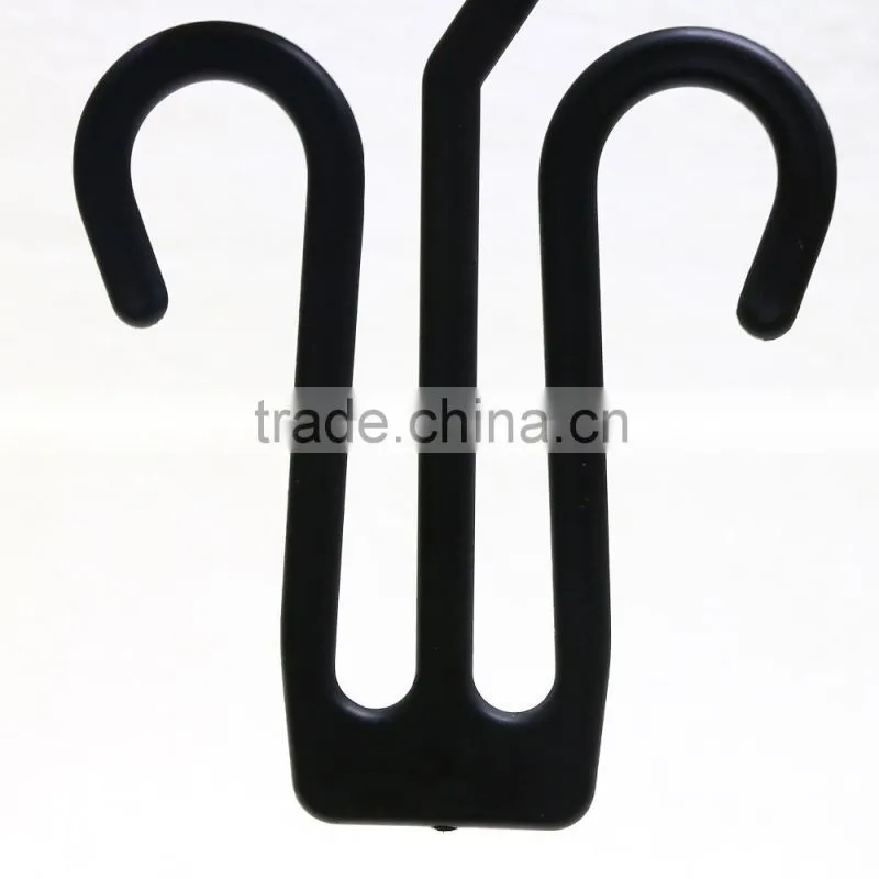 black plastic shoe hook