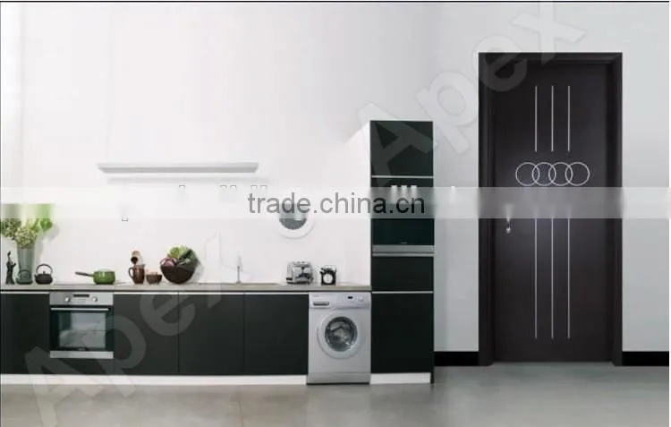 Plastic access door WPC door wood plastic composite door waterproof & moisture proof, bathroom door / kitchen door / room door