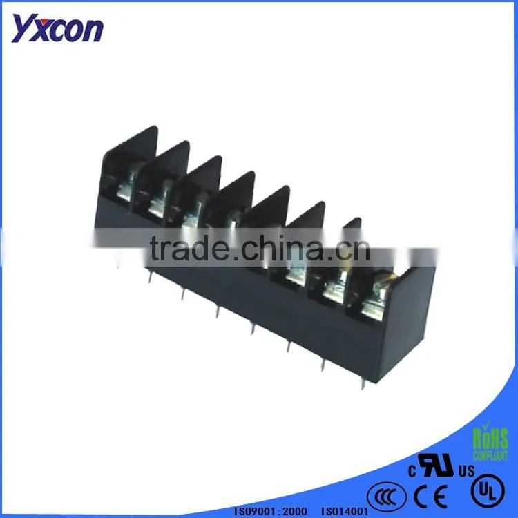 Dongguan Yxcon 7.62mm pitch 8 poles brass barrier electrical Terminal Block