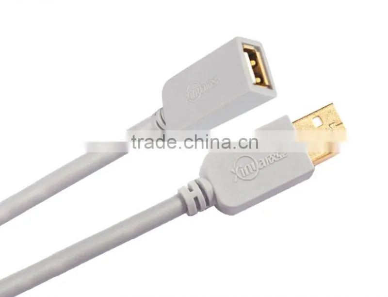Xinya hot selling new Type A to Type A Male/Female USB 2.0 Extension Cable