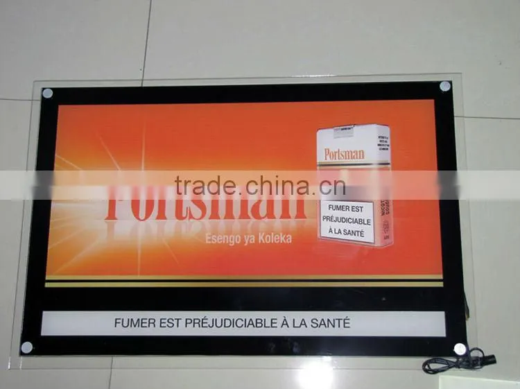 Edgelight CF1A acrylic frame light box illuminated window display units