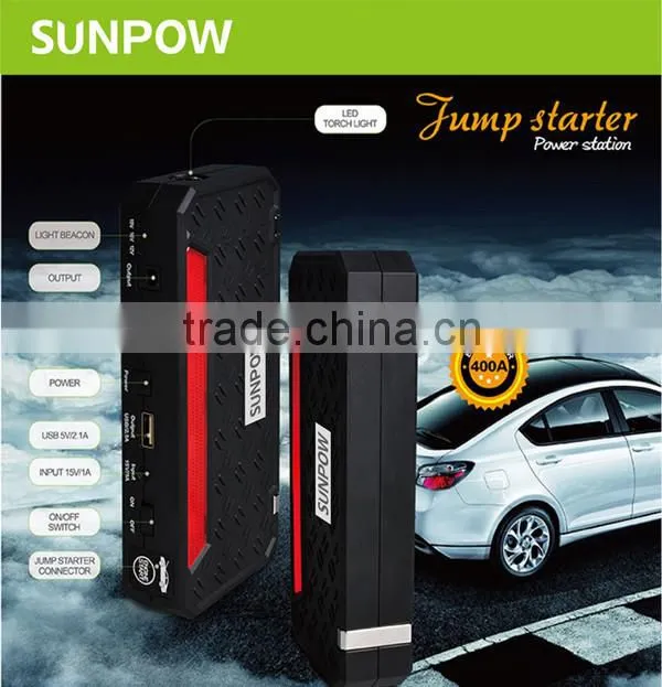 Sunpow hot sale 13600mAh electric car lithium ion battery jump starter