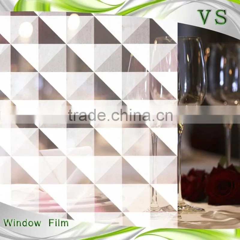 new design white triangle PET gradation film vars window tint tinted plastic roofing sheet