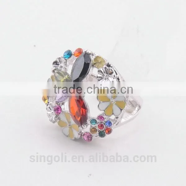 Tinny Enamel Ceramic Colorful Ring
