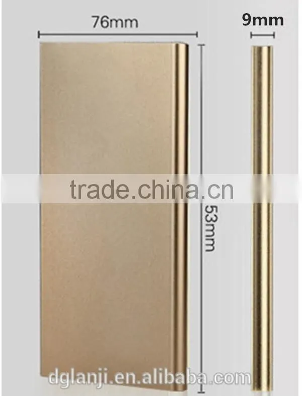 2015 Trade Assurance 12000mah Mobile Power Bank Slim Power Bank 12000mah