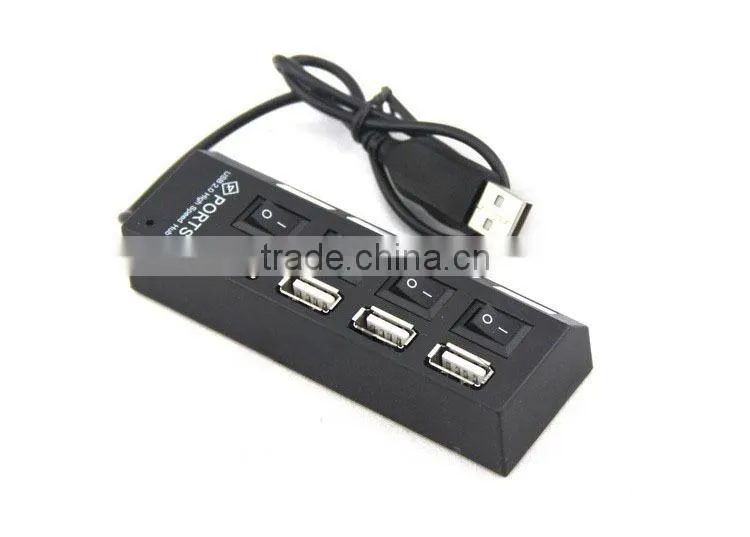 4 Port Usb Hub 2.0 Hi-speed 480MBPS Support 500GB HDD
