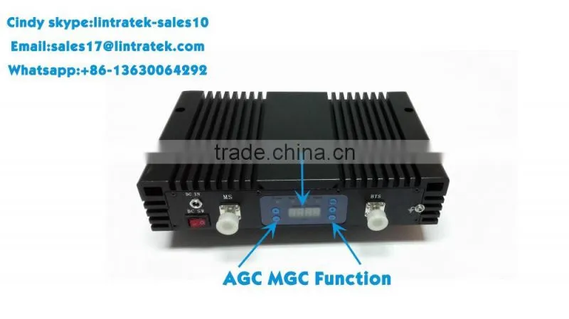 Long coverage 4G mobile signal booster /4g lte 2600mhz signal repeater/4g signal amplifier with AGC MGC function