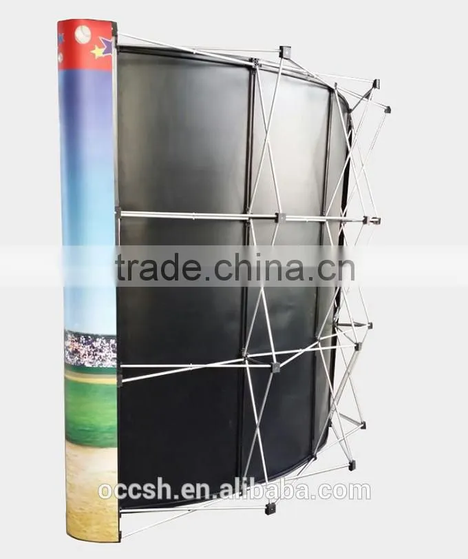 Trade Show Backdrop Pop Up Stands Luxury Aluminum Pop Up Display Banner PVC Print