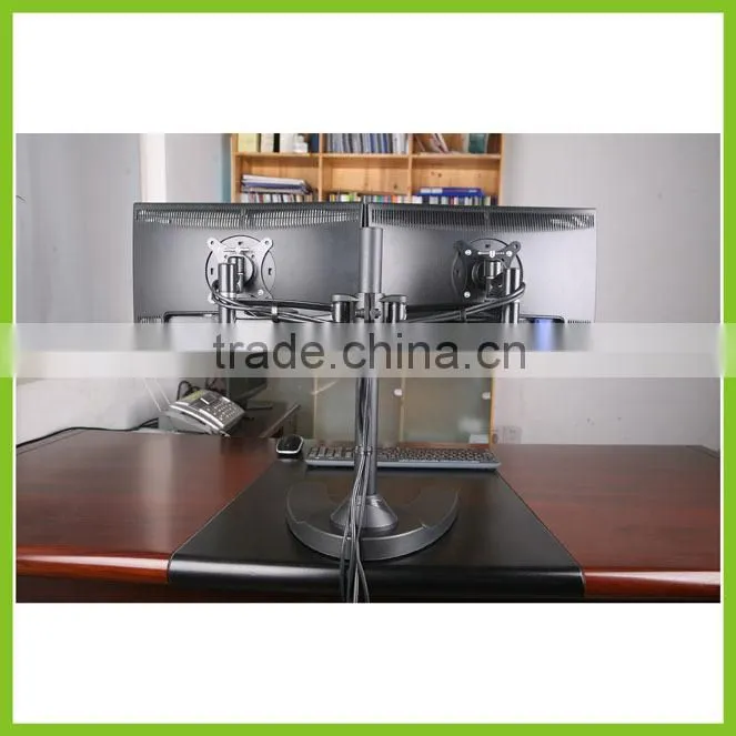 LCD512D-STAND Free Standing Aluminum Dual Monitor arm Stand
