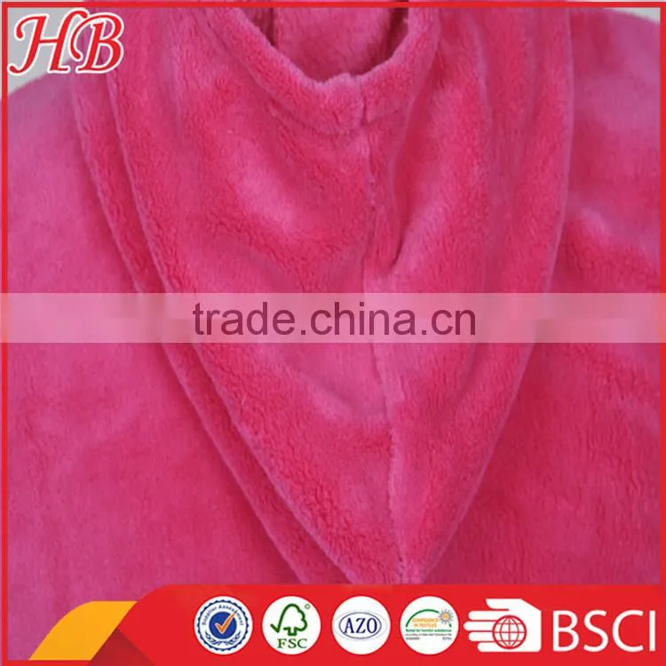 chilidren coral fleece zip bathrobe