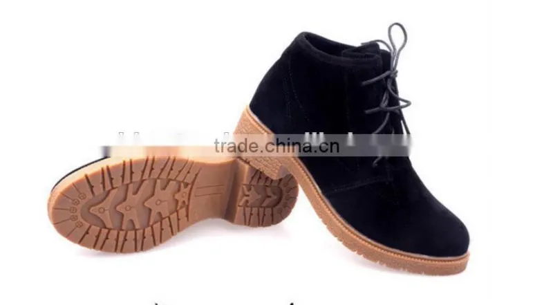 2015 winter suede flat boot for woman for girl
