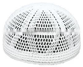 African is handmade white muslim hats for men