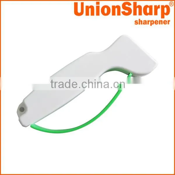 Hand held knife sharpener