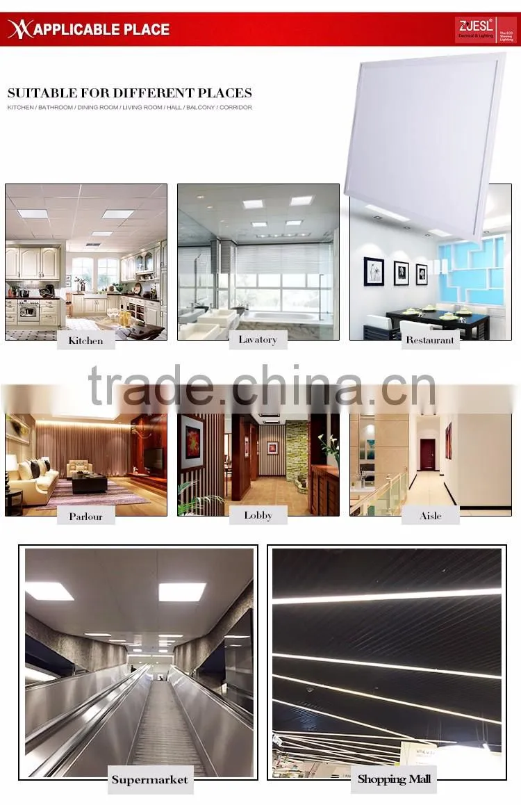 Embedded RA>80 Led 600x600 Ceiling Panel Light