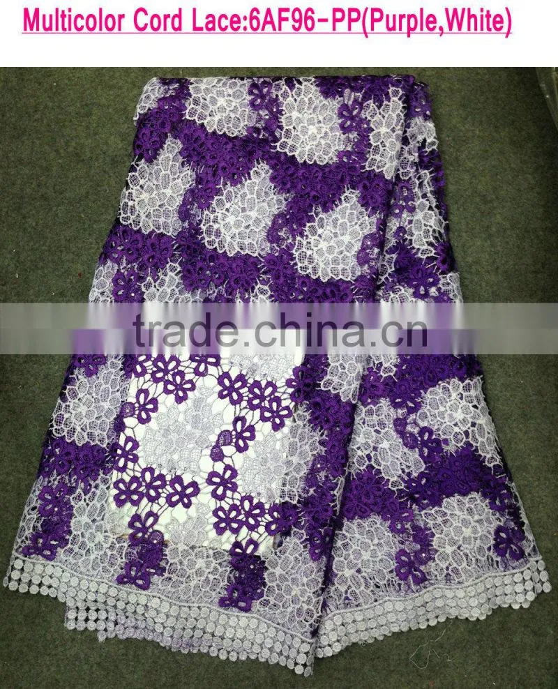 New design spain lace fabric embroidery african lace fabric chemical cord lace fabric
