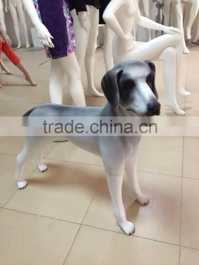 Fashion fiberglass display dog mannequin for sale