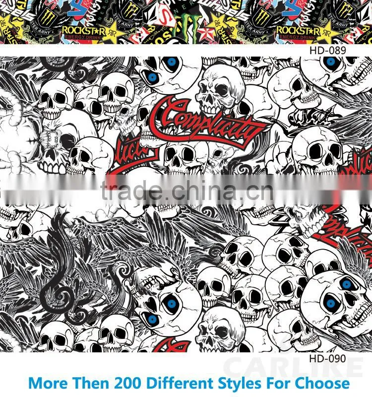 HD-083 Air Bubble Free High Definition Car Body Wrapping Film Design Bomb Sticker