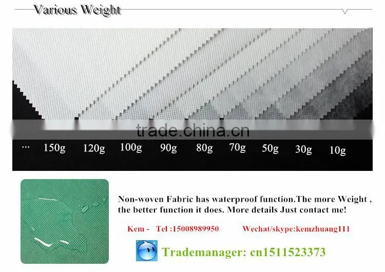 (cross pattern) recycled pp spun-bond non-woven fabric pp cambrelle