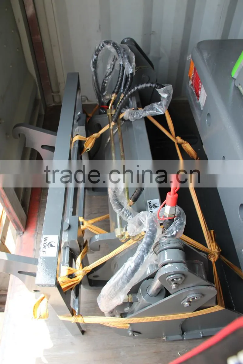 Bale grab on loader, wheel loader attachments