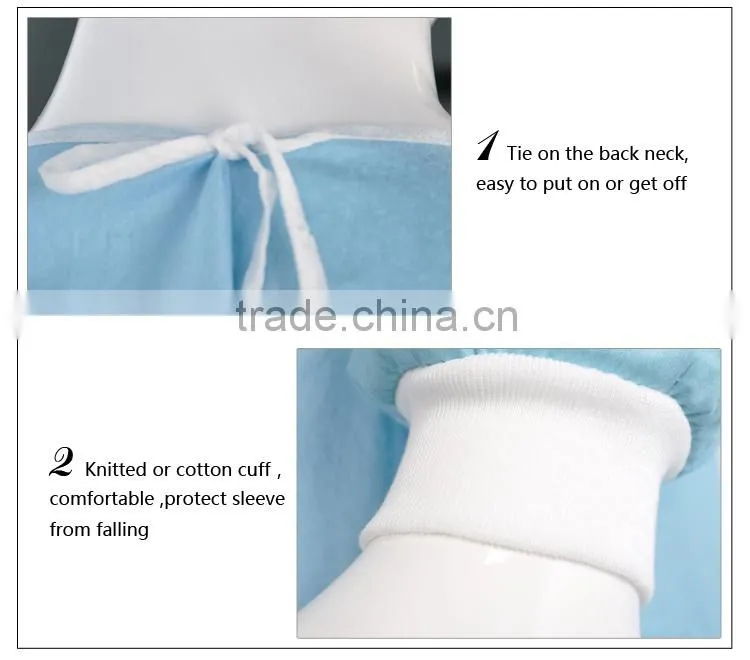 Autoclavable Washable Plastic Anti-oil Surgical Robe