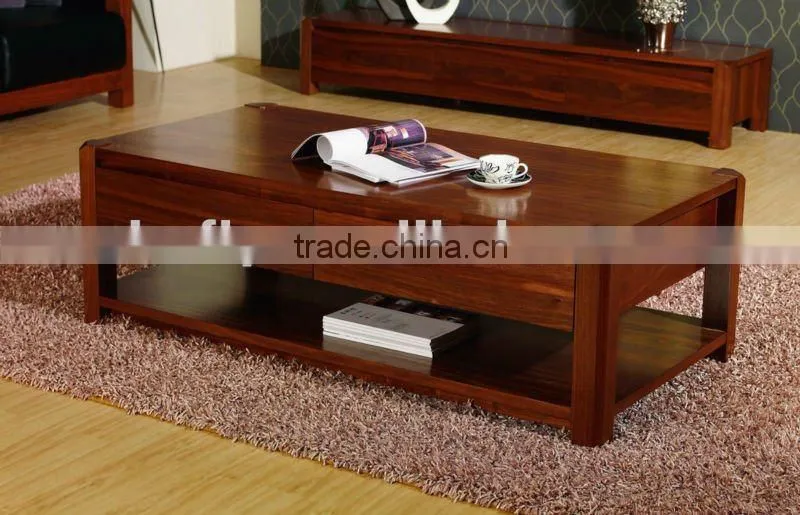 Solid walnut coffee table