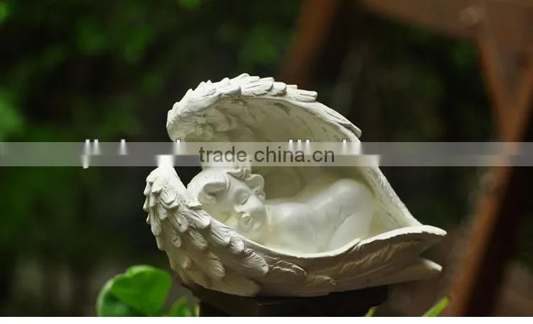 2014 new sleeping resin angel figurine