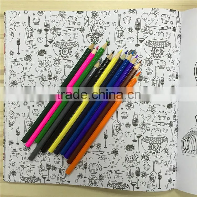 Fashion wholesale secret garden series lovers coffee coloring books for adult