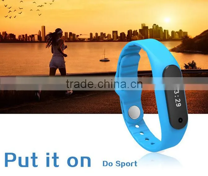 2015 newest xiaomi e06 smart bracelet/wristband touch screen fitness wearable for iOS and android smartphone