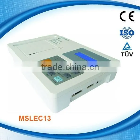 MSLEC13P cheap three channel interpretive ecg machine