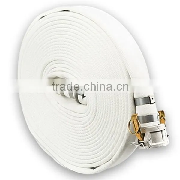 China high quality pvc layflat canvas fire hose for fire fighting