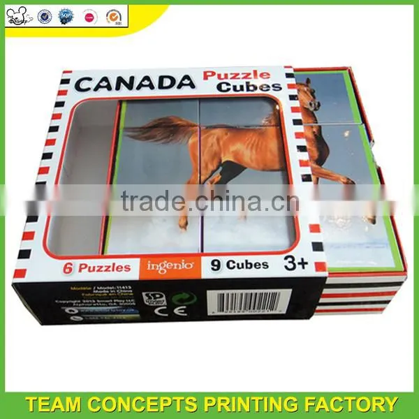 Handmade kids cubic fun 3d puzzle