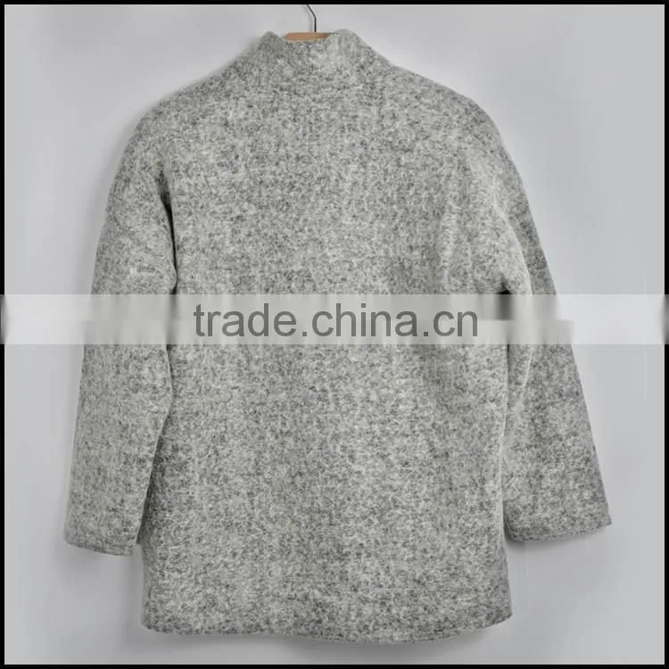 Oem Wholesale Cheap Custom Fashion Women Coat No Zipper Hoodie Parka Overcoat Jacket