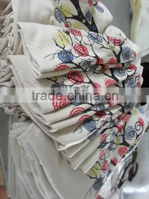 Printing flower and hot drilling technology of overpull big yard sweater 9983#