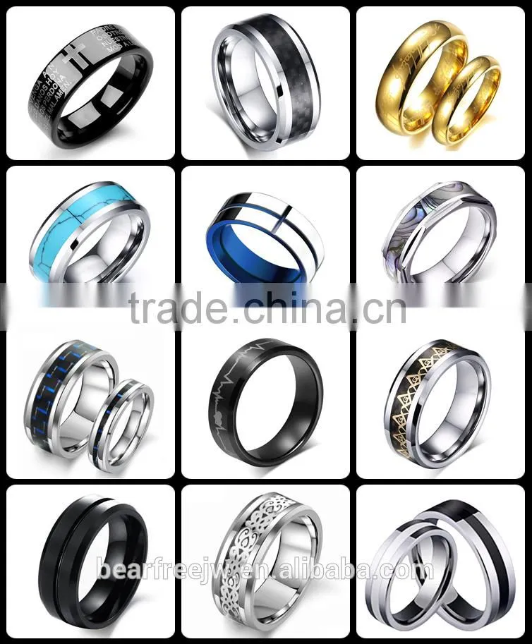 Stainless Steel Wedding Rings Men Women Claddagh Ring Ireland Heart Crown