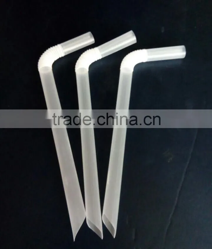 12mm plastic transporant flexible straws