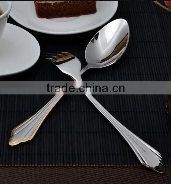 stainless steel knife-spoon-fork, restaurant tableware, restaurant cutlery