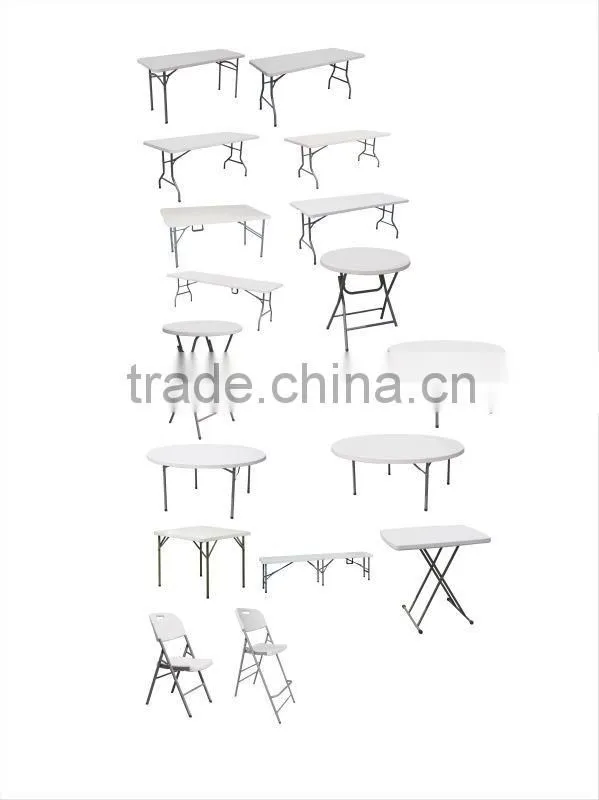 4ft plastic round folding wedding table