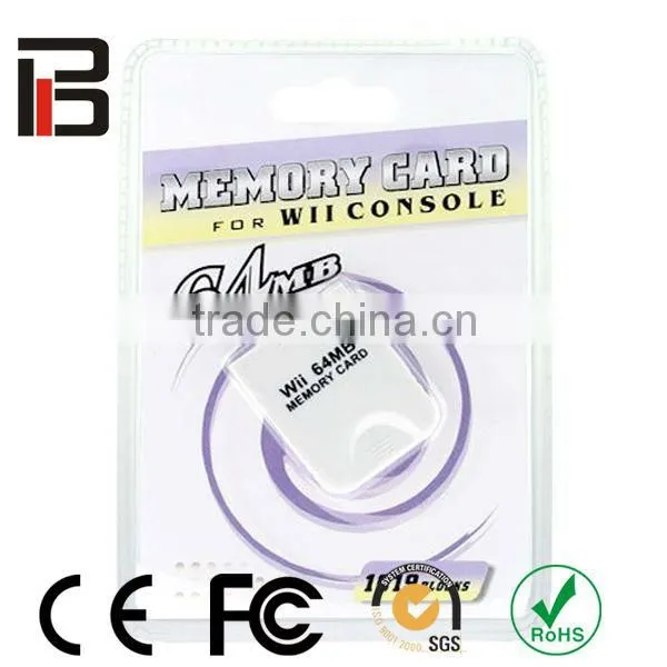 ODM/OEM manufacture for wii 16mb memory card/for wii 32mb memory card/for wii 64mb memory card