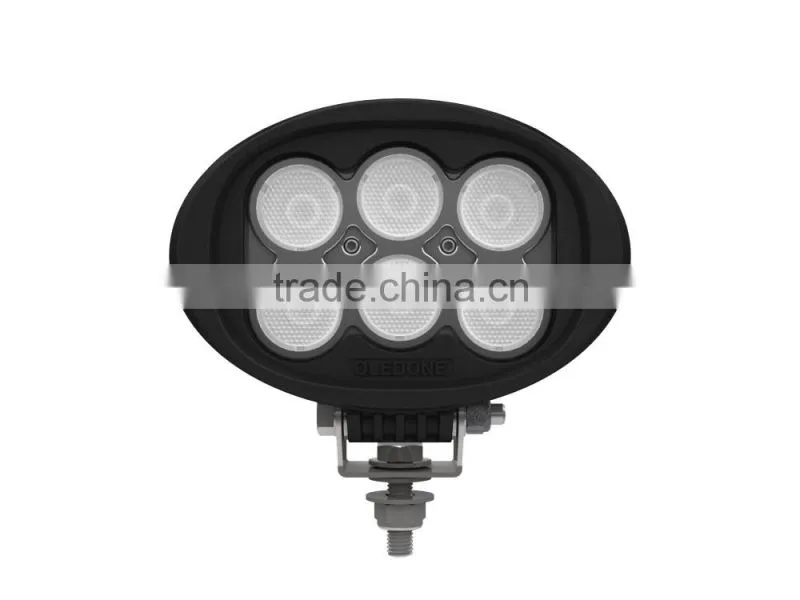 Factory direct offer Oledone IP68 super bright C ree 6" oval 60W Car racing LED work light