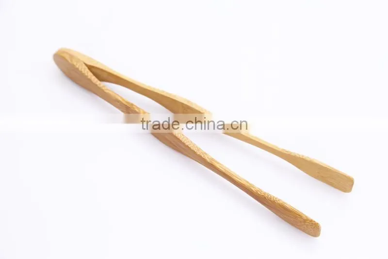 outdoor foldable bamboo fish meat tong