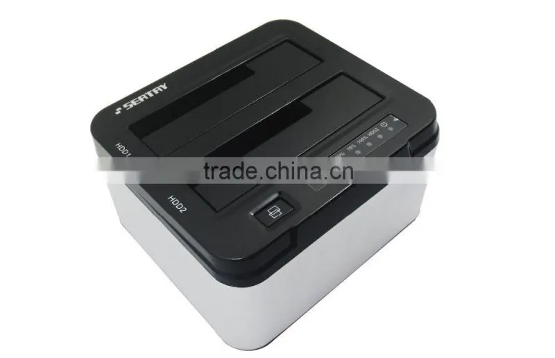 High quality USB3.0 Dual bay 2.5 and 3.5 sata hard driver dock(2 in 1)
