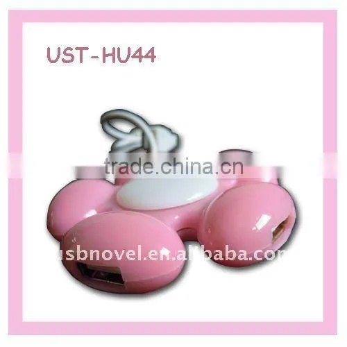 Flower Shape USB Hub with Light