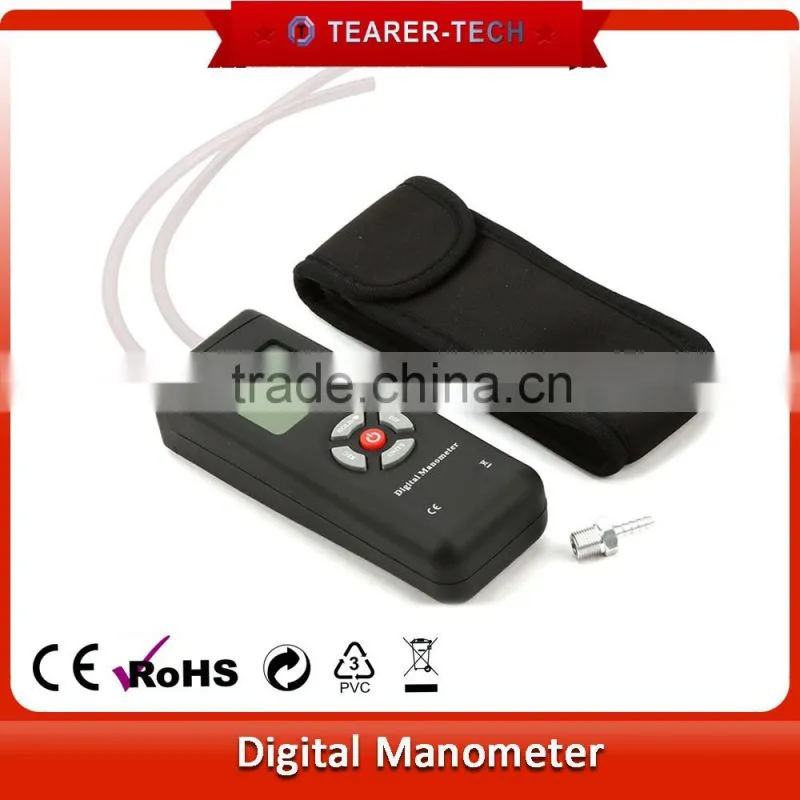 digital dual-port Pressure gas Manometer 10Psi/68.94kPa/ 276.7inH2o from China supplier TL-102