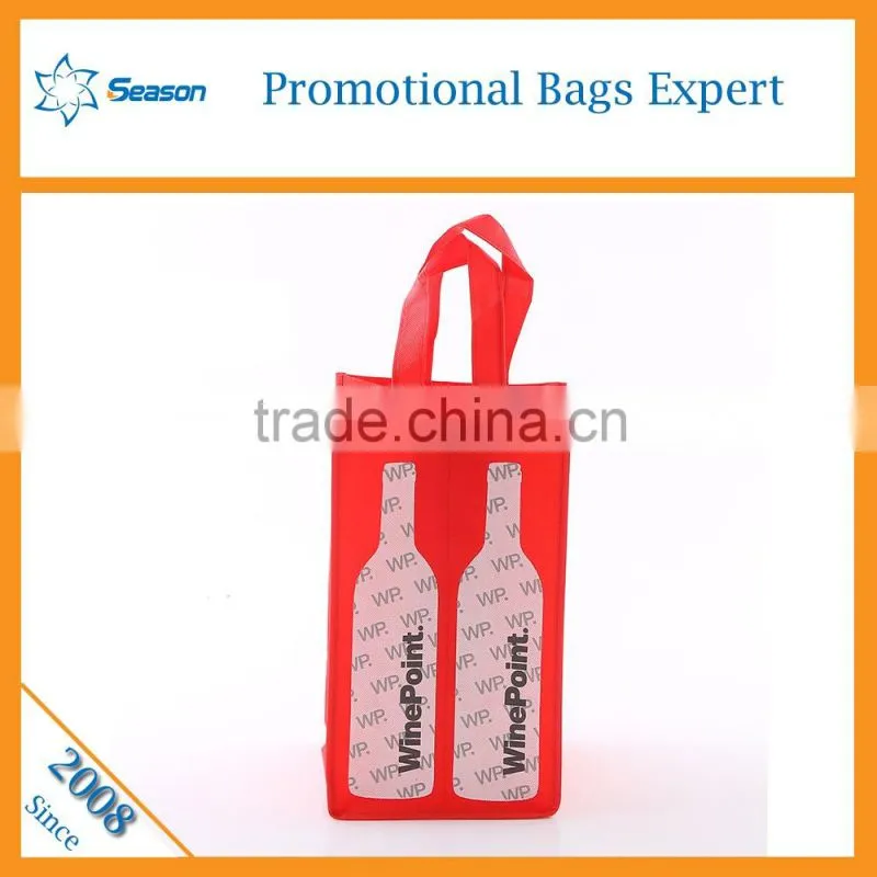 Wholesale cheap wine tote bag non woven bag