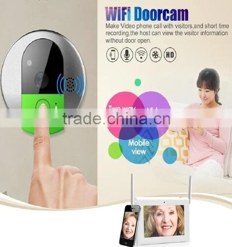 Vstarcam C95 Wireless IR Wifi Video Smart Doorbell Door Phone 720P HD Camera Support 64GB TF Storge Work With PC, IOS , Android