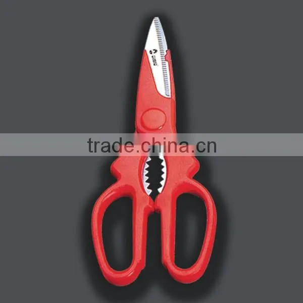 Professional Make in china Hight Quality Kitchen Scissors With Nut Cracker