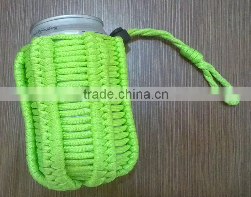 paracord knit cup sleeve for coffee