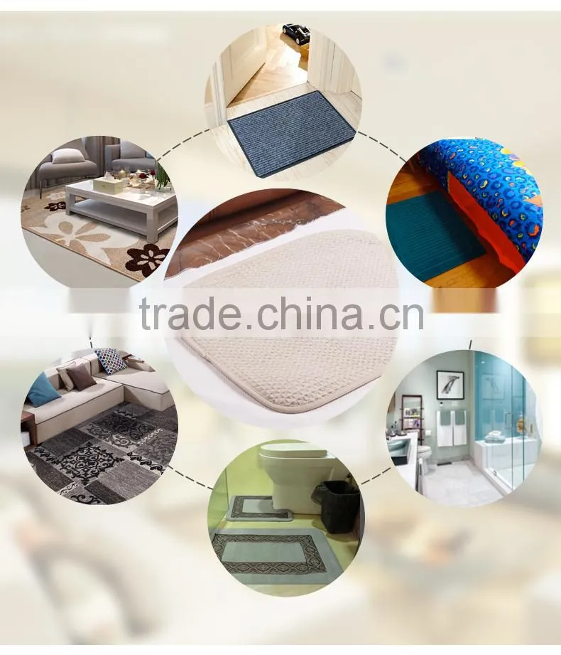 2016 new pattern Anti Slip with Washable Cover Beautiful Velvet Foot Mat
