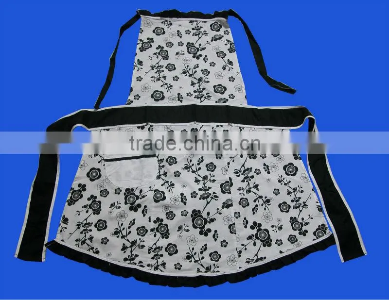 New Cute Women Apron Kitchen Restaurant Bib Cooking Aprons With Pockets Gift