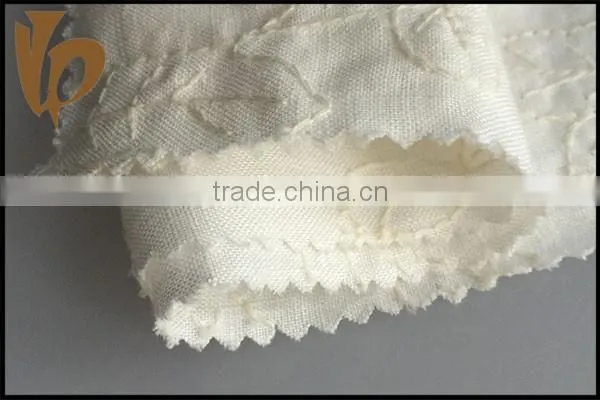 100% embroidery linen fabric for jacket